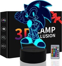 Sonic 3D LED Night Light Lamp