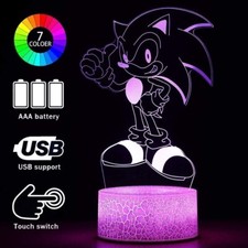 Sonic Night  Light 3D Illusion